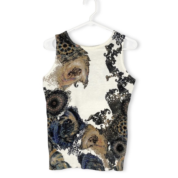 Badgley Mischka Tops - American Glamour Baddy Mischka Sleeveless Knit Top Size Small Sweater Vest